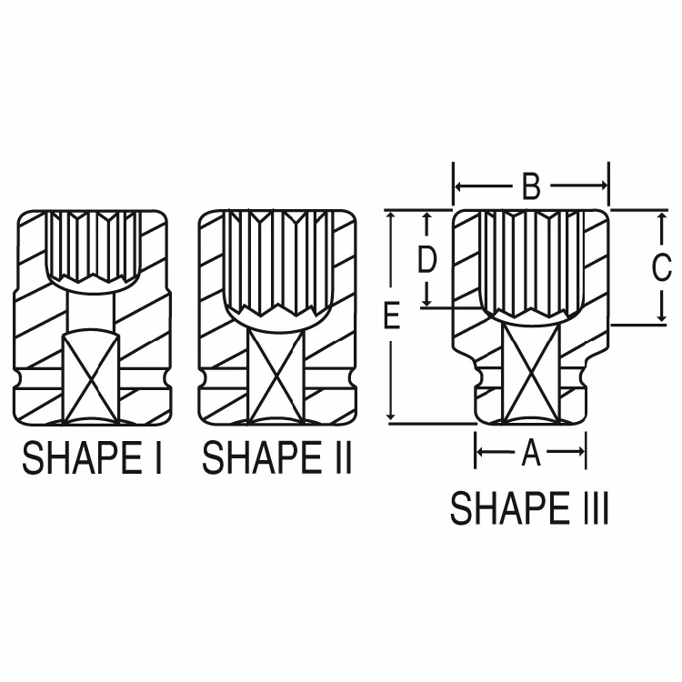 Grey Pneumatic 2-1/2" Dr. x 3-3/4" Standard Impact Socket 12pt (7420R) — product image 2
