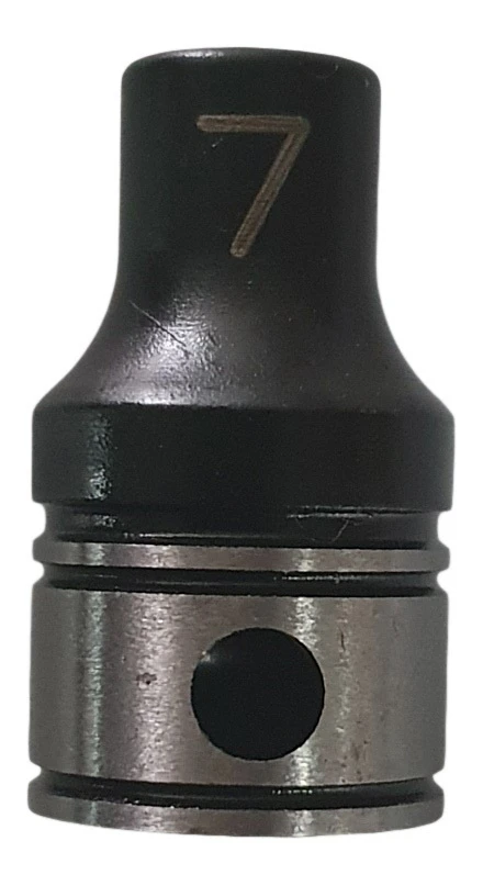 Grey Pneumatic 3/8" Drive x 7mm Standard Duo-Socket - 6 Point (81007M)