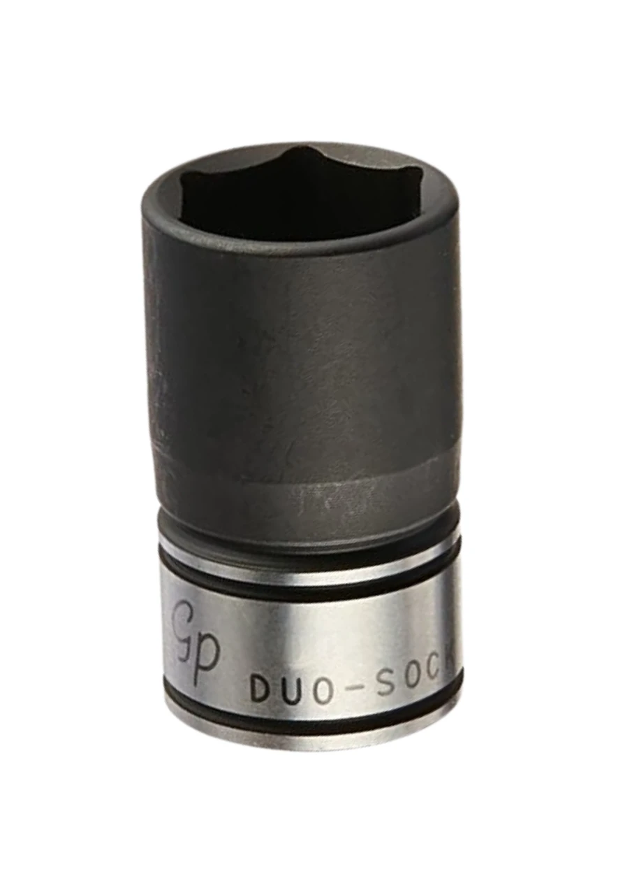 Grey Pneumatic 3/8" Drive x 16mm Standard Duo-Socket, 6 Point (81016M)