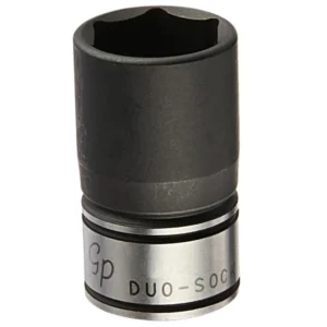 Grey Pneumatic 3/8" Drive x 17mm Standard Duo-Socket, 6 Point (81017M)