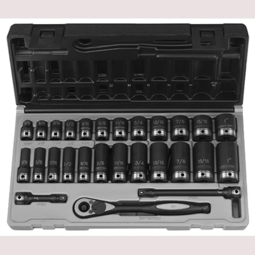 Grey Pneumatic 3/8" Dr. 27pc Fract. Std Duo-Socket Set 6pt. (81627RD)