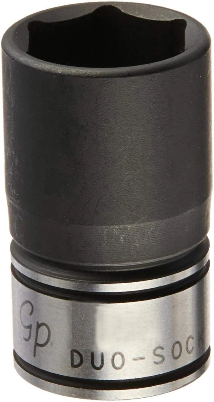 Grey Pneumatic 1/2" Drive x 1" Standard Duo-Socket - 6 Point (82032R)