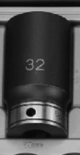 Grey Pneumatic 1/2" Drive x 32mm Deep Duo-Socket - 12 Point (82132MD)