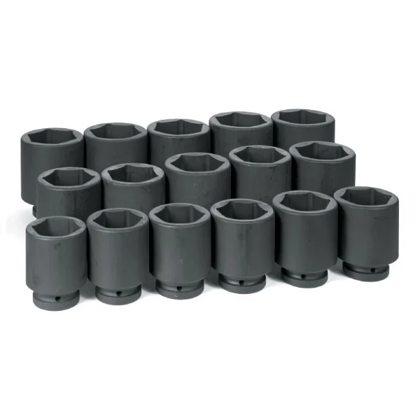 Grey Pneumatic 1" Drive 16pc Deep Fractional Set 2-1/16" - 3" (9016D)