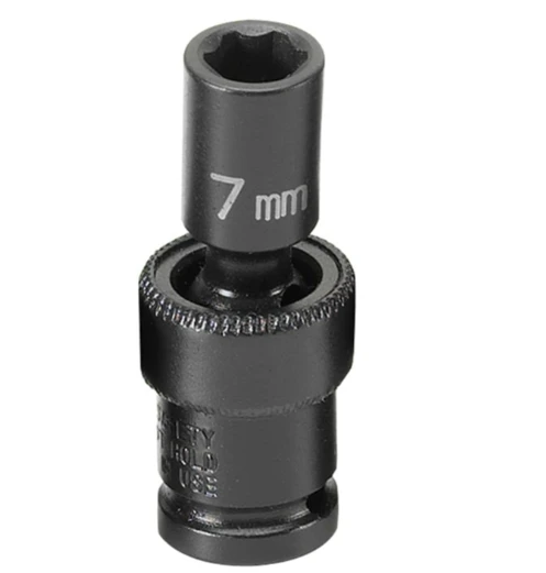 Grey Pneumatic 1/4" Surface Drive x 7mm Standard Univ. Socket (907UMS)