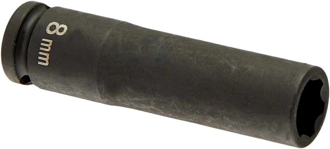 Grey Pneumatic 1/4" Surface Drive x 8mm Deep Socket (908MDS)