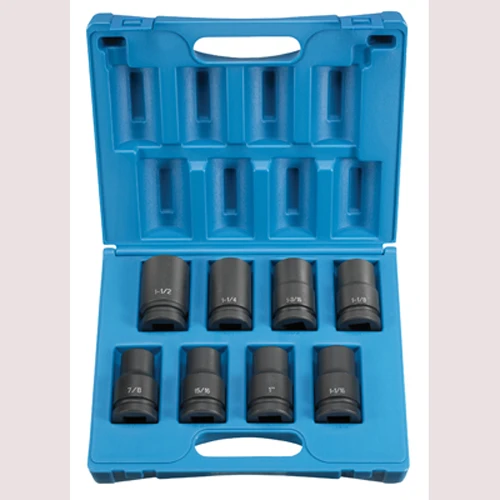 Grey Pneumatic 1" Drive 8 Piece Deep Set Socket (9108D)