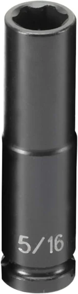 Grey Pneumatic 1/4" Surface Drive x 5/16" Deep Socket (910DS)