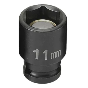 Grey Pneumatic 1/4" Drive x 11mm Magnetic Standard Socket (911MG)