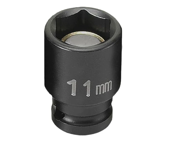 Grey Pneumatic 1/4" Drive x 11mm Magnetic Standard Socket (911MG)