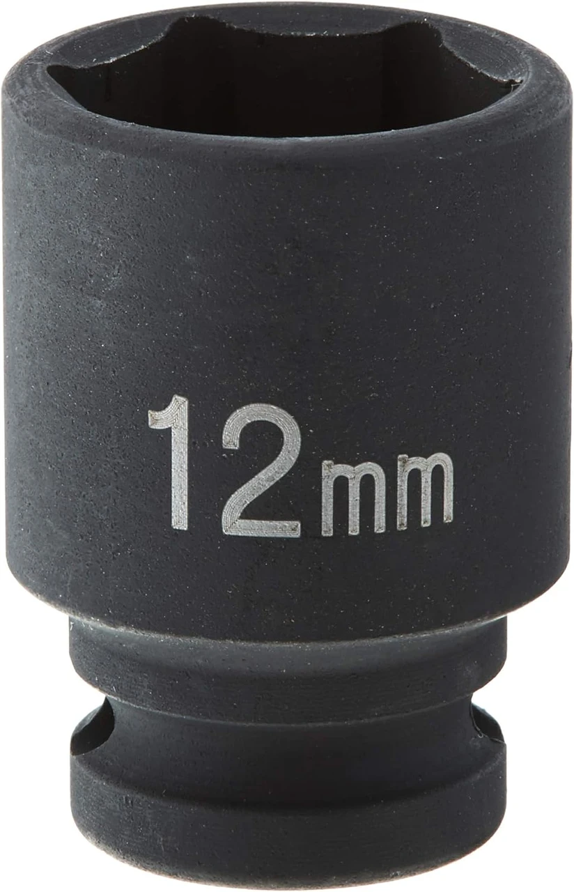 Grey Pneumatic 1/4" Drive x 12mm Magnetic Standard Socket (912MG)