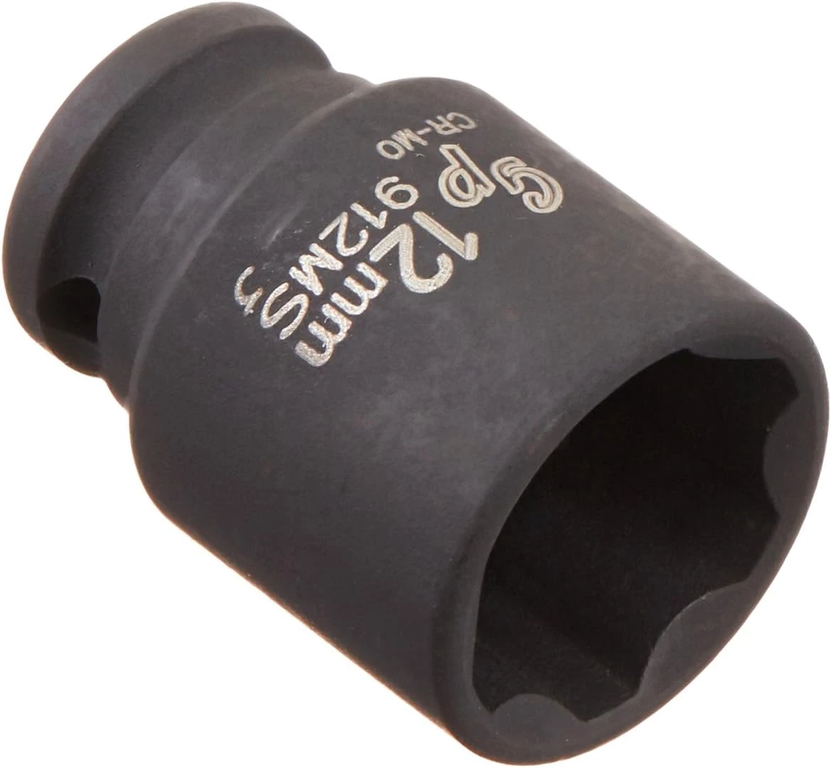 Grey Pneumatic 1/4" Surface Drive x 12mm Standard Socket (912MS)