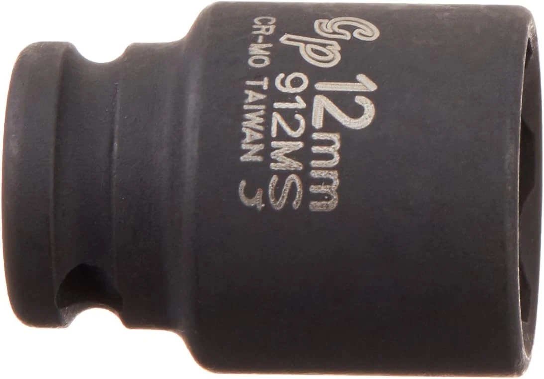 Grey Pneumatic 1/4" Surface Drive x 12mm Standard Socket (912MS) — product image 2