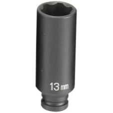 Grey Pneumatic 1/4" Surface Drive x 13mm Deep Socket (913MDS)