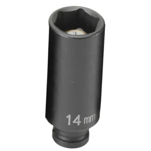 Grey Pneumatic 1/4" Drive x 14mm Magnetic Deep Socket (914MDG)