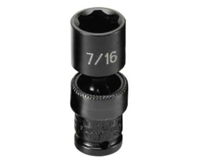 Grey Pneumatic 1/4" Surface Drive x 7/16" Standard Univ Socket (914US)