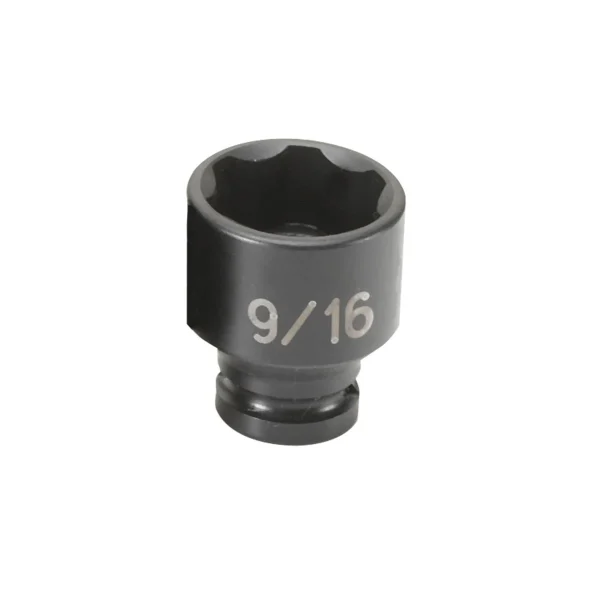 Grey Pneumatic 1/4" Surface Drive x 9/16" Deep Socket (918DS)