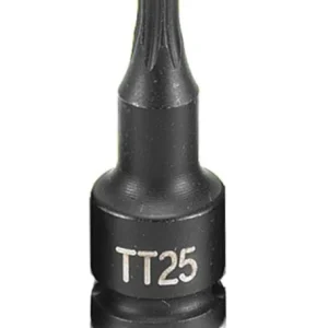 Grey Pneumatic 1/4" Dr. x TT25 Tamper Proof Star Driver Socket (925TT)