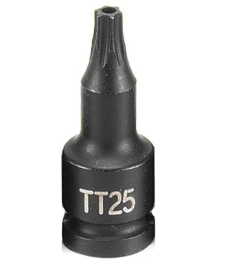 Grey Pneumatic 1/4" Dr. x TT25 Tamper Proof Star Driver Socket (925TT)