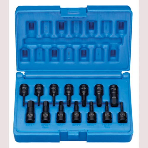 Grey Pneumatic 1/4" Drive 14 Pc. Impact Hex Driver Set (9298HC)