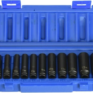 Grey Pneumatic 1/4" Surface Drive 14-Piece Deep Metric Set (9714MD)