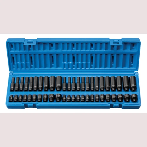Grey Pneumatic 1/4" Dr. Std. & Dp. Fract.& Metric Master Set (9748)