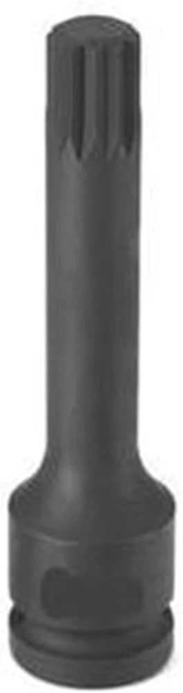 Grey Pneumatic M14 Triple Square Tamper-Proof Impact Plug Socket 1/2" Drive (21144ST)