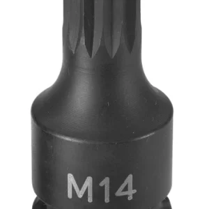 Grey Pneumatic M6 Triple Square Tamper-Proof Impact Plug Socket 1/2" Drive (2106ST)