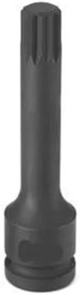 Grey Pneumatic M8 Triple Square Tamper-Proof Impact Plug Socket 1/2" Drive (21084ST)