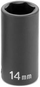 Grey Pneumatic 3/8" Drive x 9mm Semi-Deep Impact Socket (1009MSD)