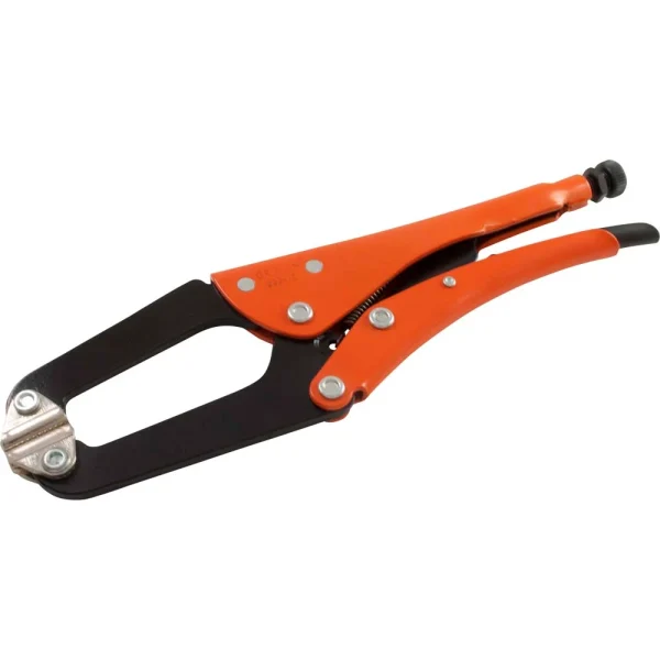 Grip-on 10" Locking C-clamp Plier, With Self Levelling Jaw, 1-11/16" Jaw Opening (233-10)