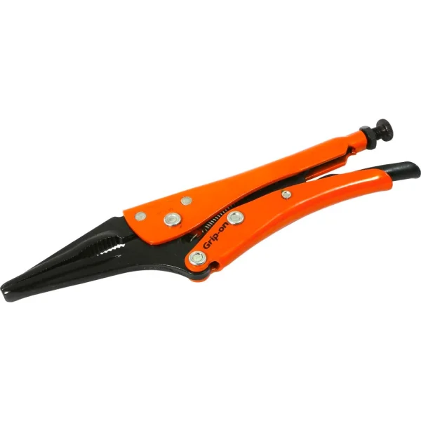 Grip-on 10" Locking Pliers, 2-3/4" Jaw Opening, Long Nose (127F10)