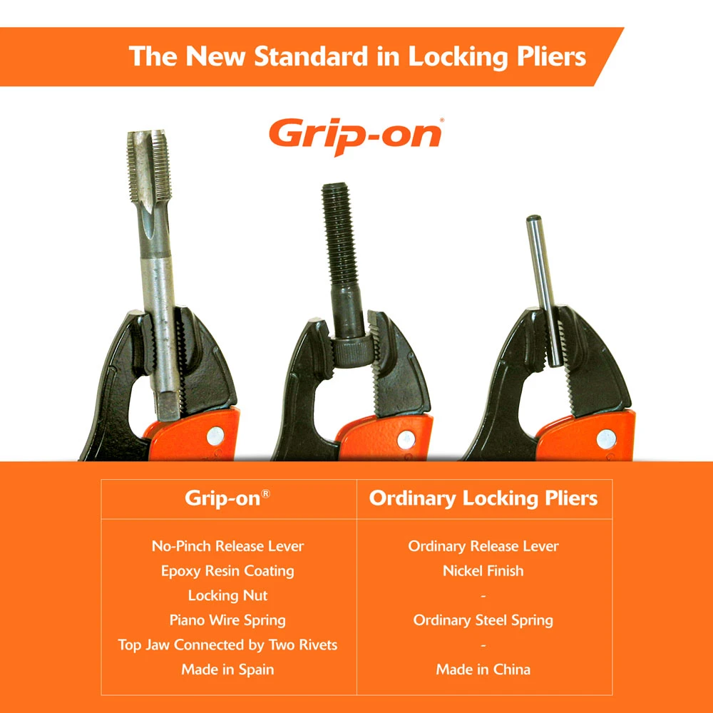 Grip-on 12" Locking Aluminum Alloy C-clamp (144-12) — product image 7