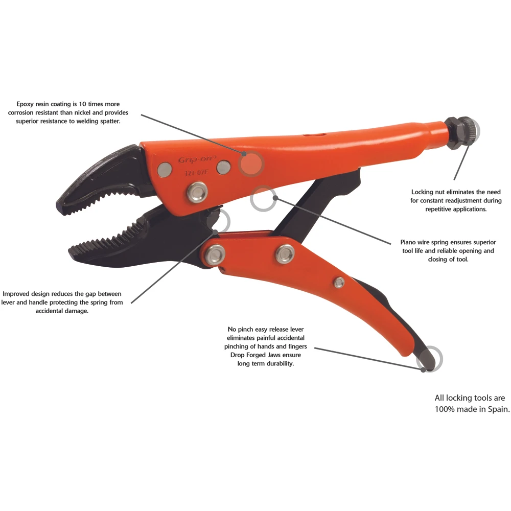 Grip-on 12" Locking Chain Pipe Cutter, 2-15/16" Jaw Opening (182-12) — product image 5