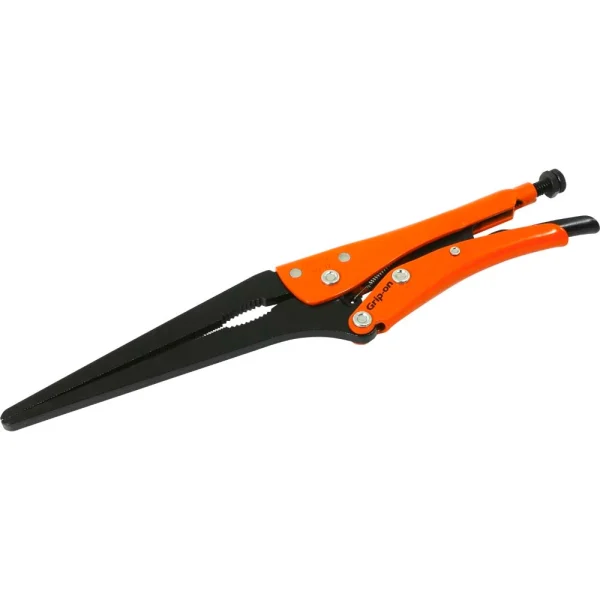 Grip-on 12" Locking Pliers, 5-1/16" Jaw Opening, Long Nose (127-12)