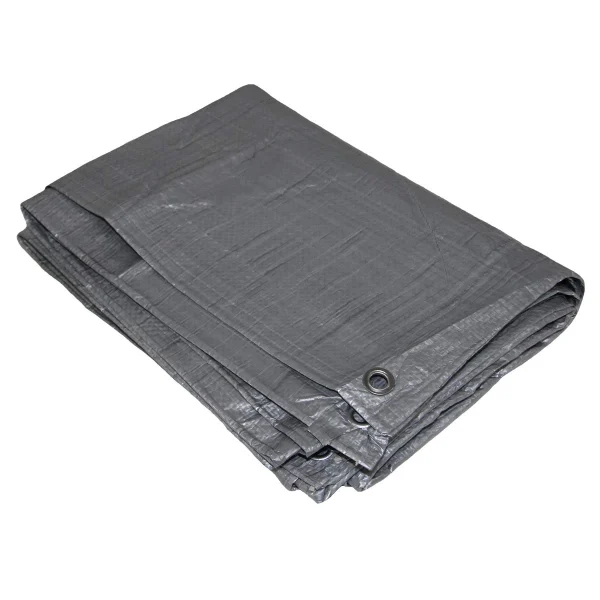 GRIP 78520 8 x 10 ft Grey Tarp, 8' x 10'