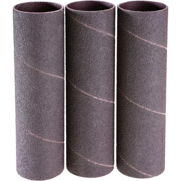 Grizzly Industrial 1-1/2" Dia. x 5-1/2" Hard Sanding Sleeve A80, 3 pk. (H6670)