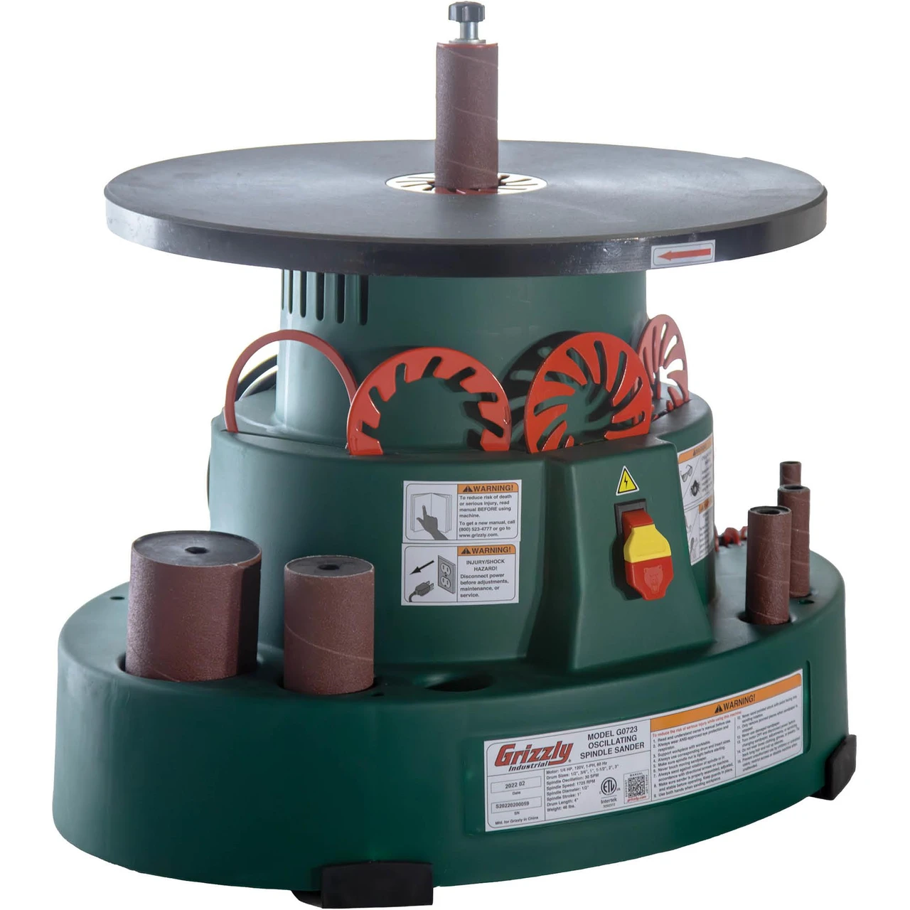 Grizzly Industrial 1/4 HP Benchtop Oscillating Sander (G0723) — product image 2