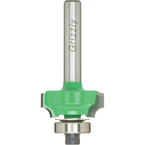 Grizzly Industrial 1/4 Inch Shank Beading Bit w/ Guide Bearing (C1160, C1162, C1163)