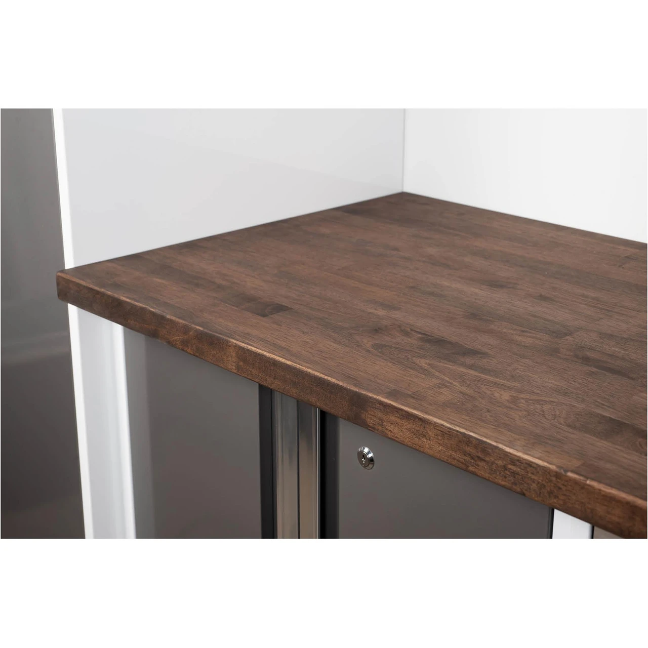 Grizzly Industrial 1.75" Butcher Block Workbench Top Walnut Brown Stained with UV