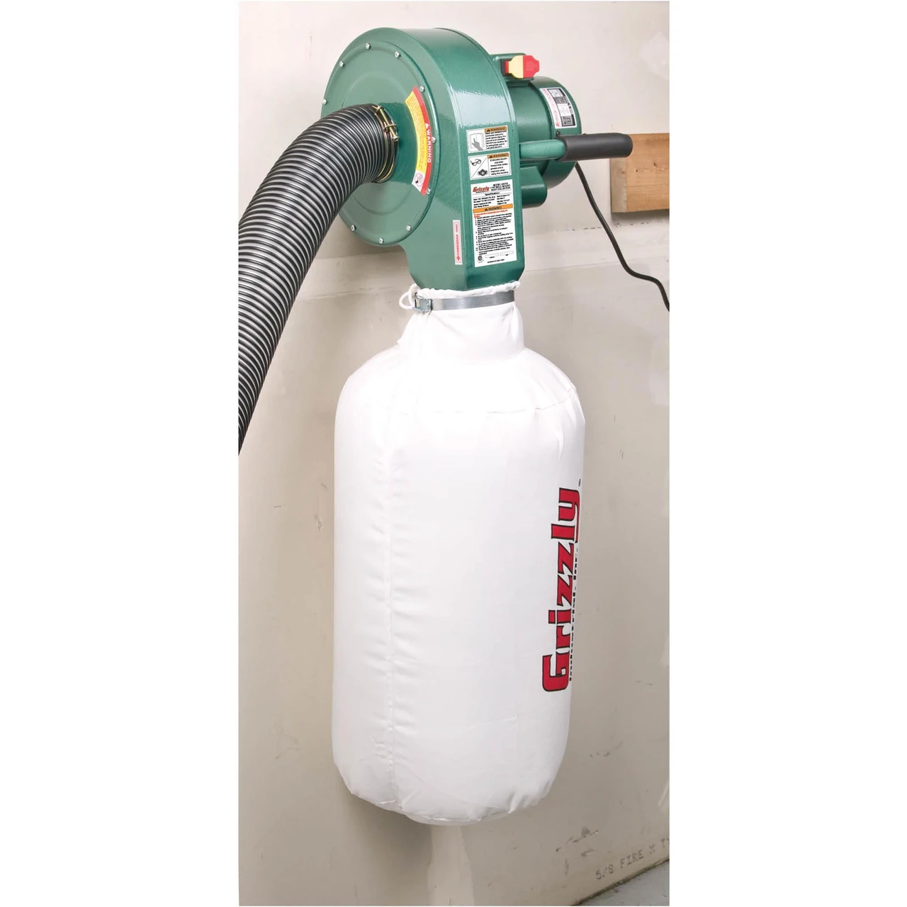 Grizzly Industrial 1 HP Wall Hanging Dust Collector (G0710) — product image 2