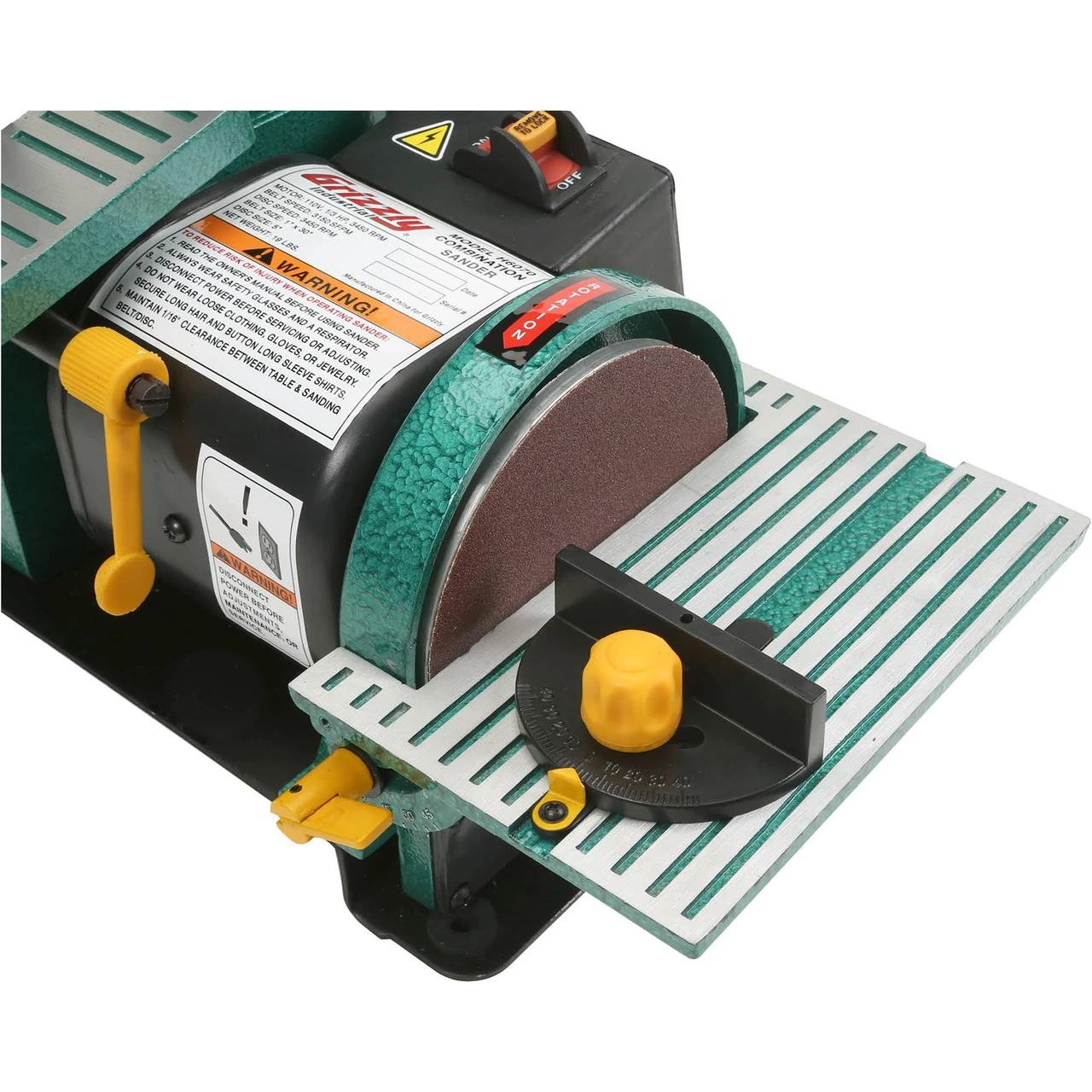 Grizzly Industrial 1" x 30" Belt/5" Disc Combo Sander (H6070) — product image 3
