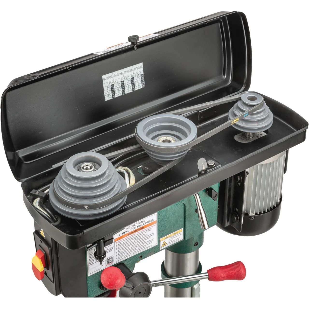 Grizzly Industrial 14" Benchtop Drill Press with LED Light & Laser Guide (T33901) — product image 4