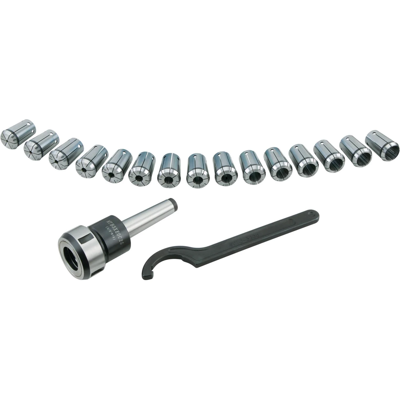 Grizzly Industrial 16-Pc. MT3 Quick Change Collet Set (T10070)