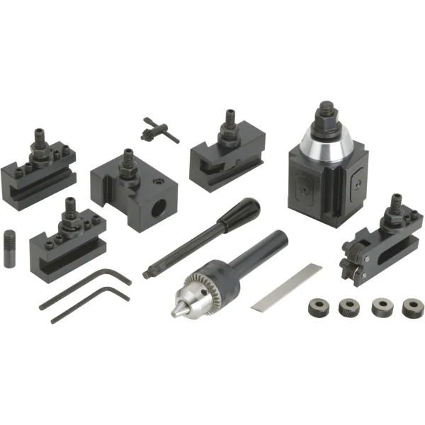 Grizzly Industrial 17 Pc. Quick Change Tool Post Set (T10166)