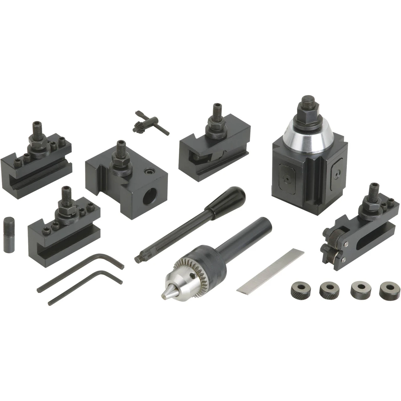 Grizzly Industrial 17 Pc. Quick Change Tool Post Set (T10166)