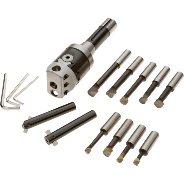 Grizzly Industrial 18 pc. R-8 Boring Head Set (H5939)