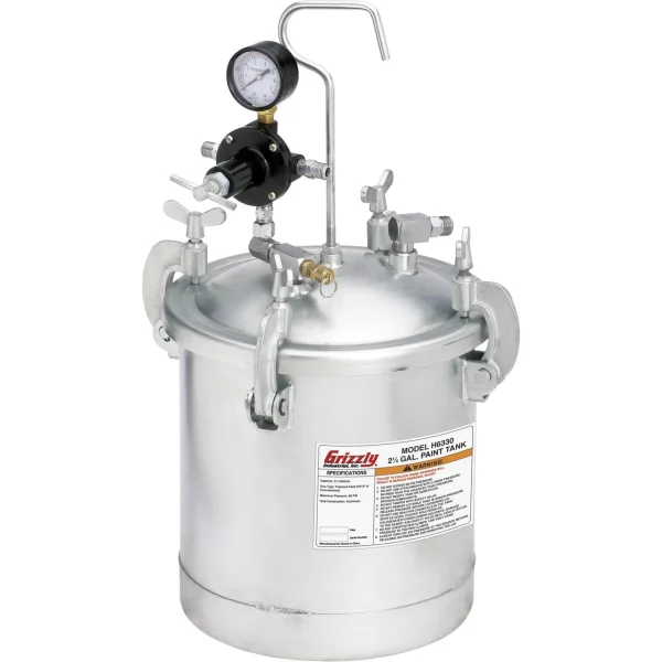 Grizzly Industrial 2-1/4-Gallon Paint Tank (H6330)