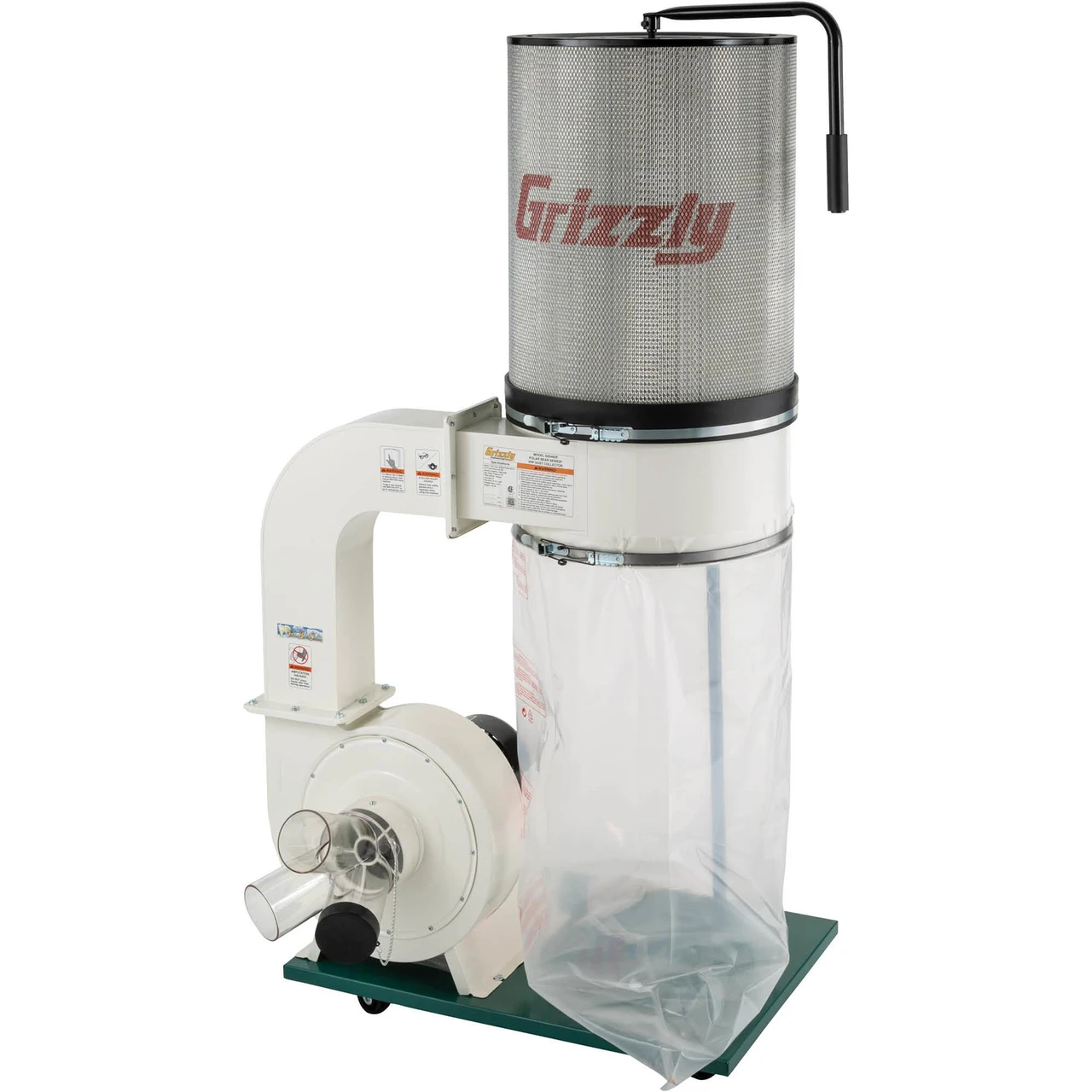 Grizzly Industrial 2 HP Canister Dust Collector with Aluminum Impeller (G0548ZP)