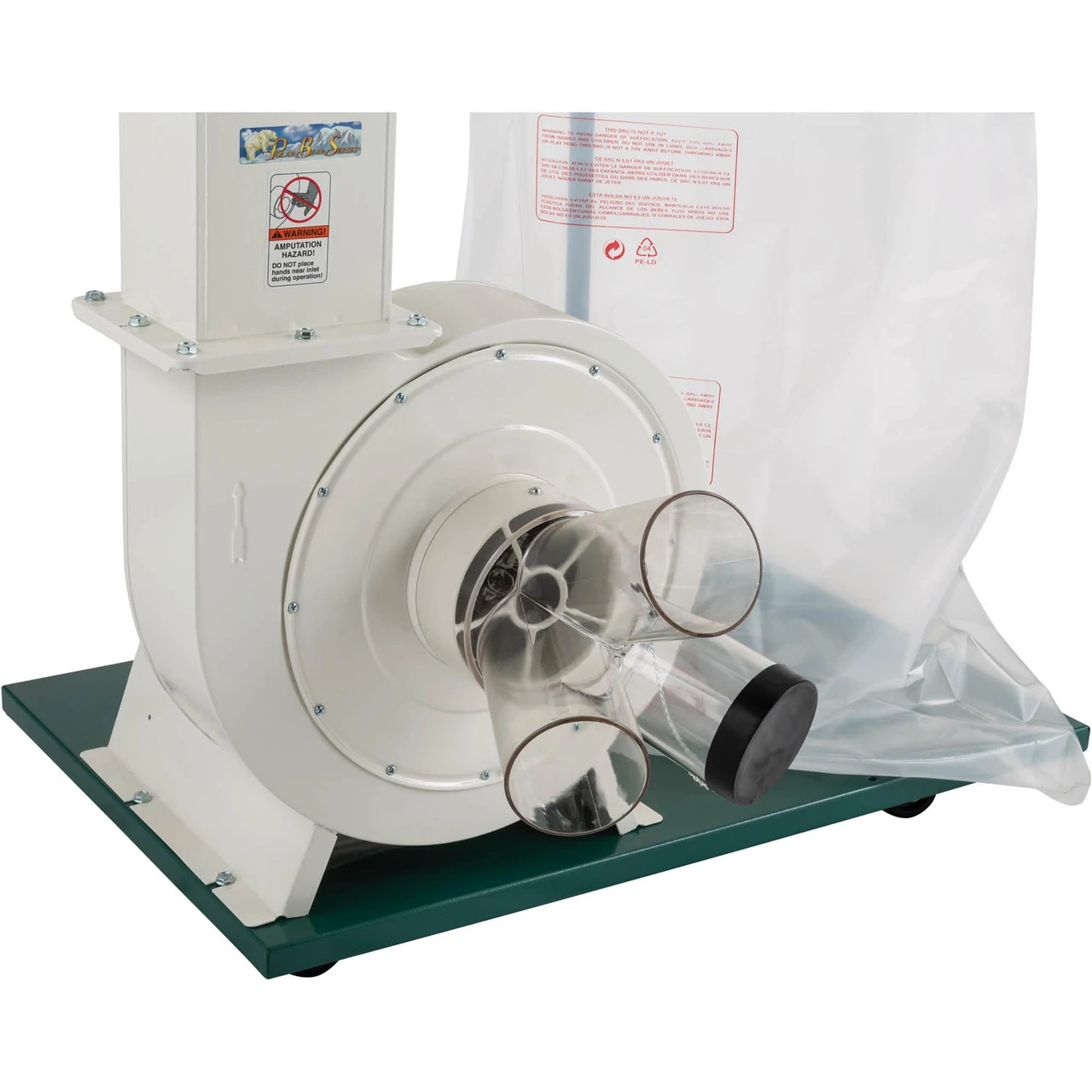 Grizzly Industrial 2 HP Canister Dust Collector with Aluminum Impeller (G0548ZP) — product image 4